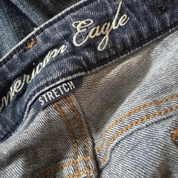 American Eagle Cut Off Skinny Jeans Women Size 8 Regular , Stretch - Picture 4 of 5